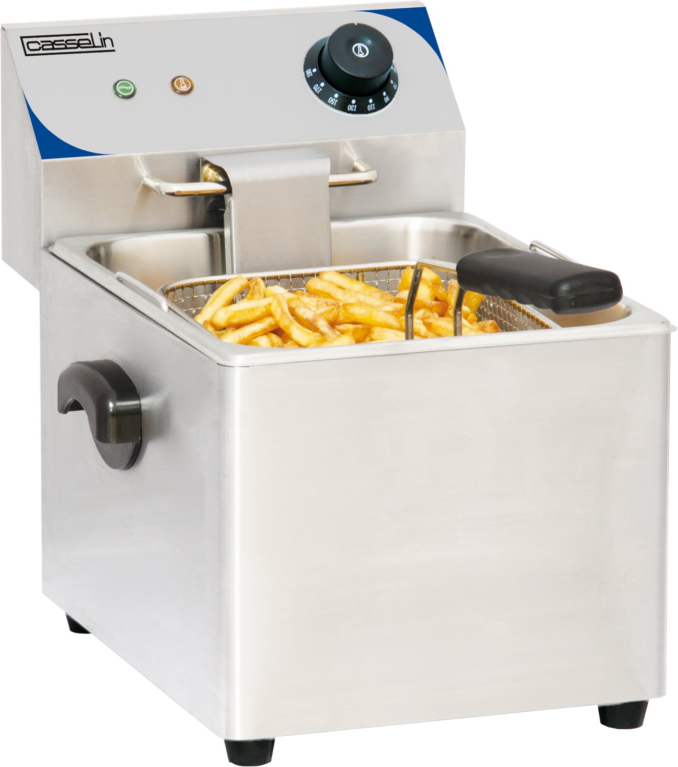 elektrische friteuse 8l 3250w - casselin - cfe8