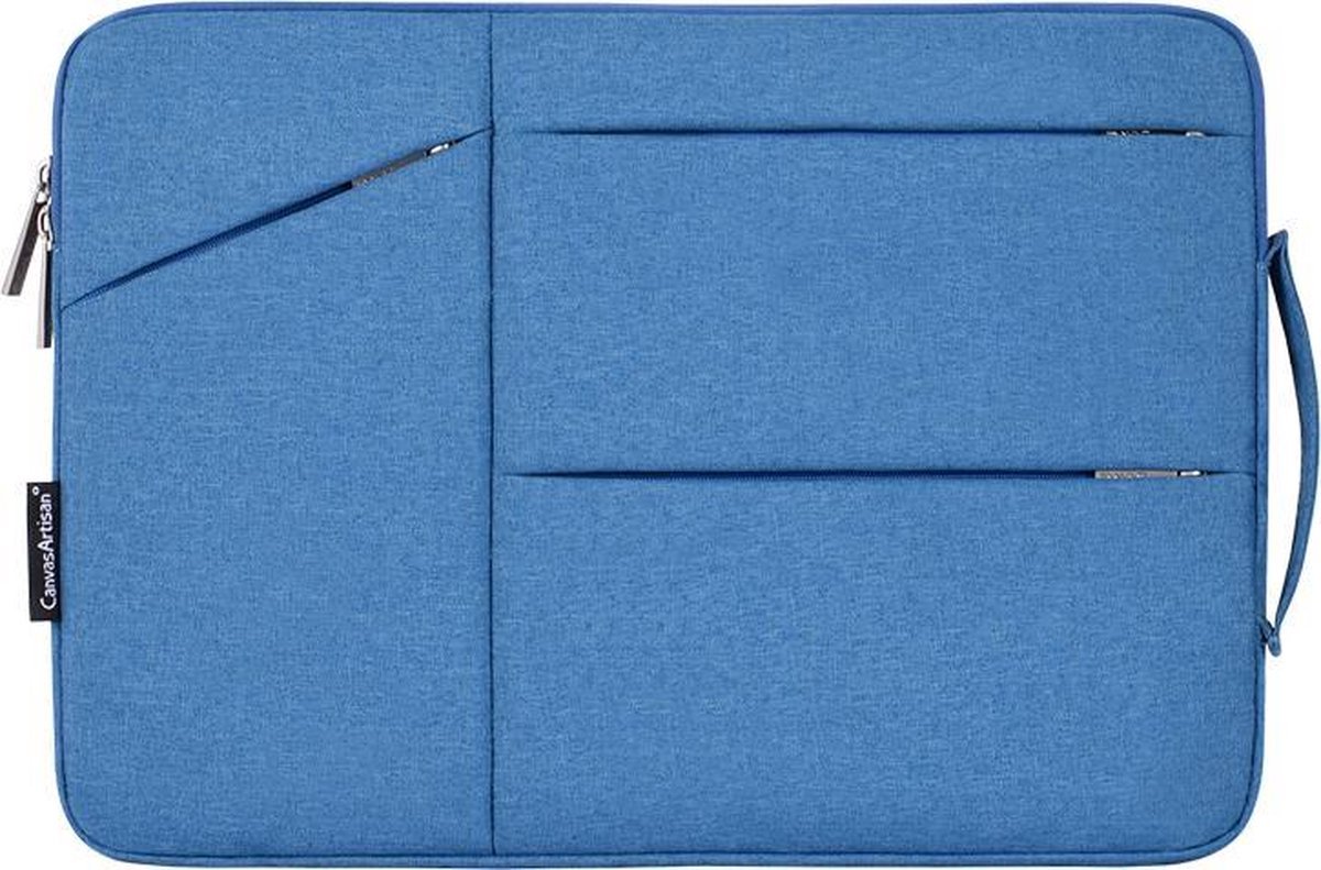 Laptophoes 12 Inch XV – Laptop Sleeve Hoes Case met Extra Vakken – Blauw