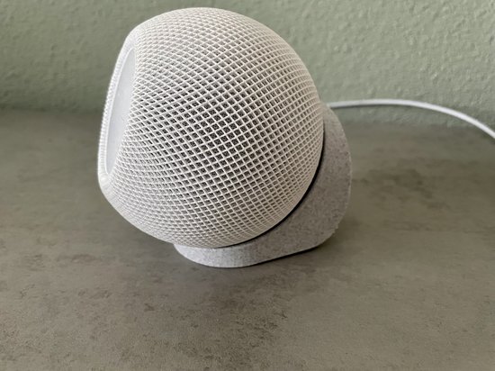 PlusAcc Houder compatibel met Homepod Mini – standaard geschikt voor verschillende soorten muren, geïntegreerd kabelbeheer en ruimtebesparend design (zwart