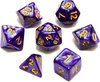 Afbeelding van het spelletje Dungeons & Dragons dobbelstenen set - Paars - 7 stuks