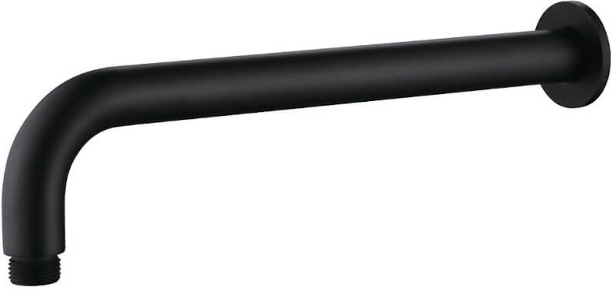 Rondo - regendouche wanduitloop 337mm, zwart (NWX 757O)