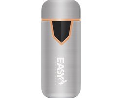 Easylightershop - Plasma aansteker - Storm aansteker - Zilver - Elektrische aansteker - Oplaadbaar - Usb aansteker - Sigaretten aansteker - Windproof aansteker - Touchscreen