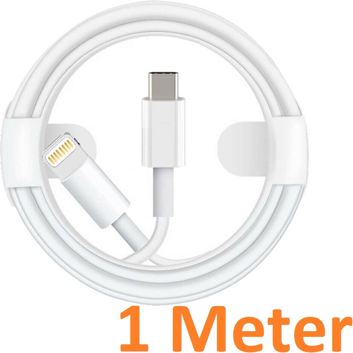 Câble USB-C vers Lightning Original Apple (2m) Charge Rapide iPhone - Blanc  - Français
