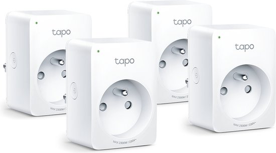 TP-Link Tapo P100 - Slimme Stekker - Smart Plug - 4-pack - WiFi stopcontact - BE