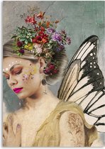 Melli Mello - Butterfly Angel - Wall Art - 70x100cm - Dibond - Woonaccessoire - Wanddecoratie - Kunst - Art - Interieur - Schilderij - Poster