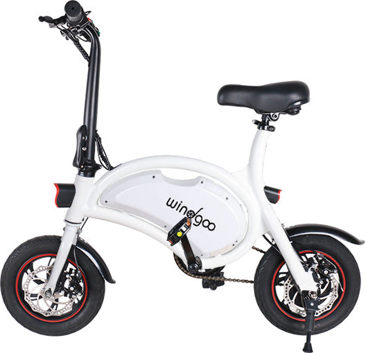 Windgoo - B3 Elektrische Long-Range E-Bike met Trappers - E-bike - 25Km / H - Wit