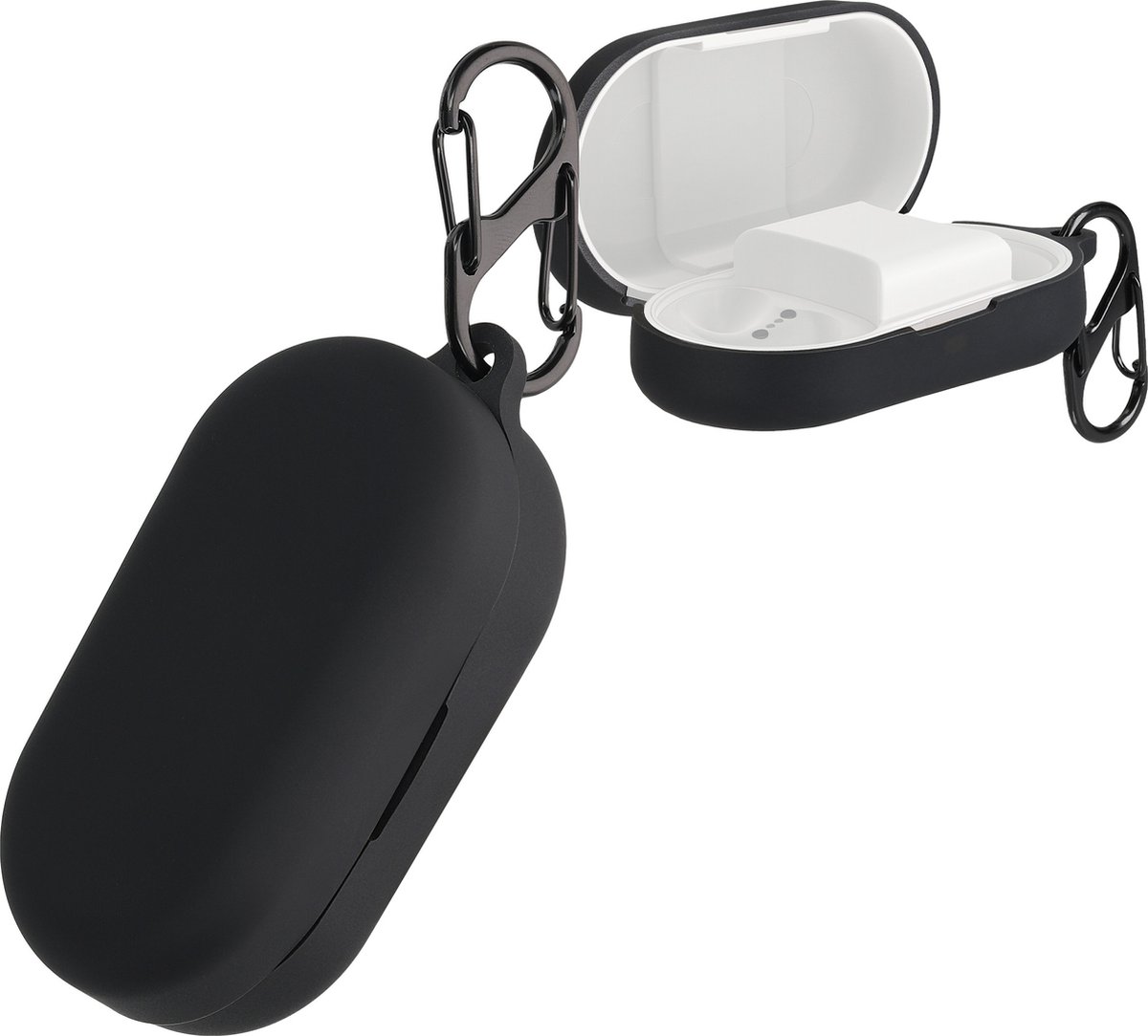 kwmobile Hoes voor Bang & Olufsen Beoplay EQ - Siliconen cover voor oordopjes in zwart