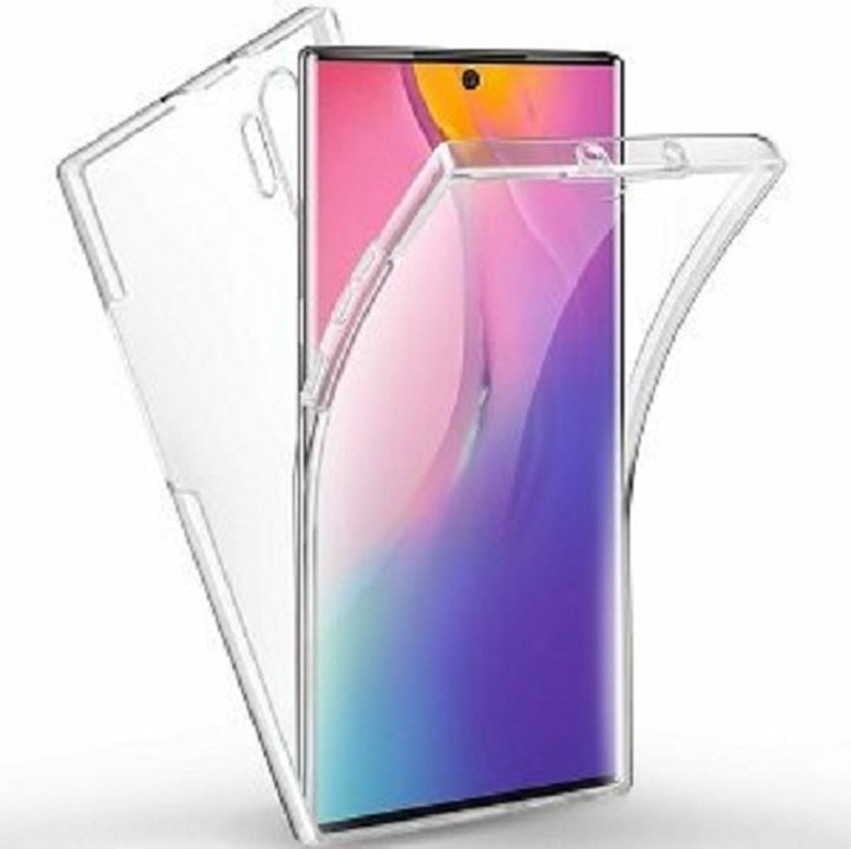 Samsung Note 10 Hoesje Siliconen TPU Transparant Full Cover