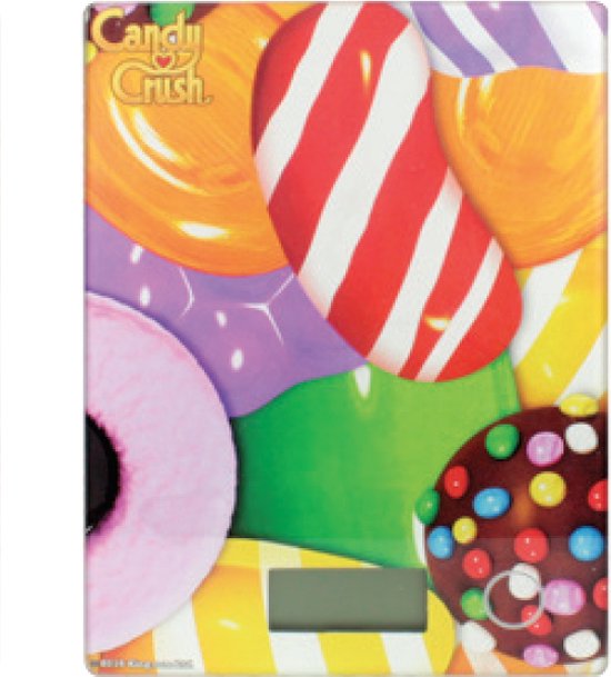 Candy Crush Digitale Keukenweegschaal compact 14,8x20cm maximale