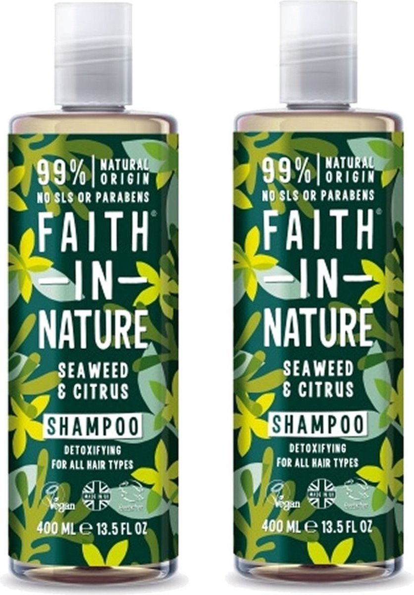 FAITH IN NATURE - Shampoo Seaweed & Citrus - 2 Pak