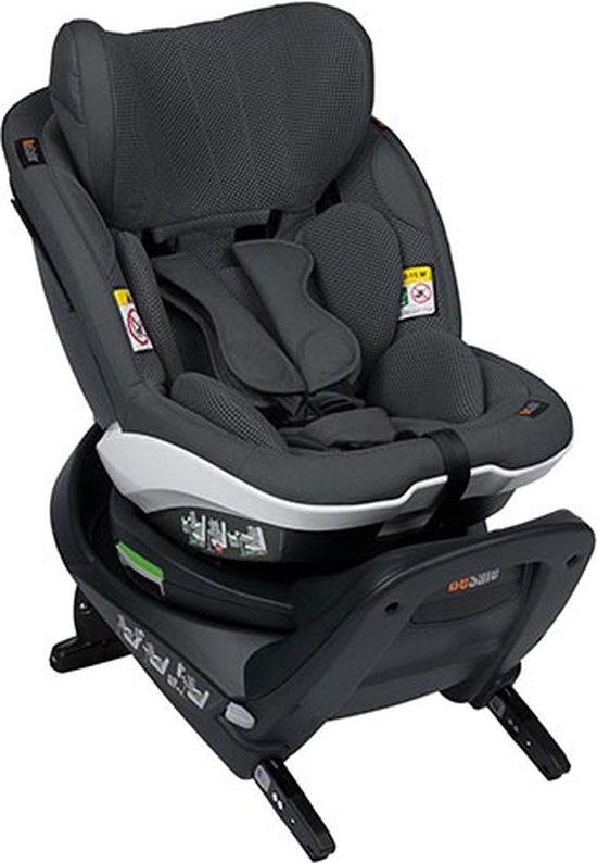 BeSafe iZi Turn M i-Size autostoel- 360° draaibaar autostoeltje - 6 maanden tot 4 jaar - Anthracite Mesh