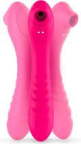 Bol.com PureVibe® Vibrating Air-Pulse Massager 3-in-1 Clitoris & G-spot Vibrator - Luchtdruk Vibrators voor Vrouwen - Verwarmd -... aanbieding