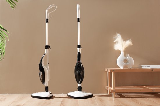 Swiss Pro+ Stoomreiniger 10 in 1 Handstomer - Met Opzetstukken Voor Alle Vloeren, Bank, Badkamer En Tapijt - Zwart