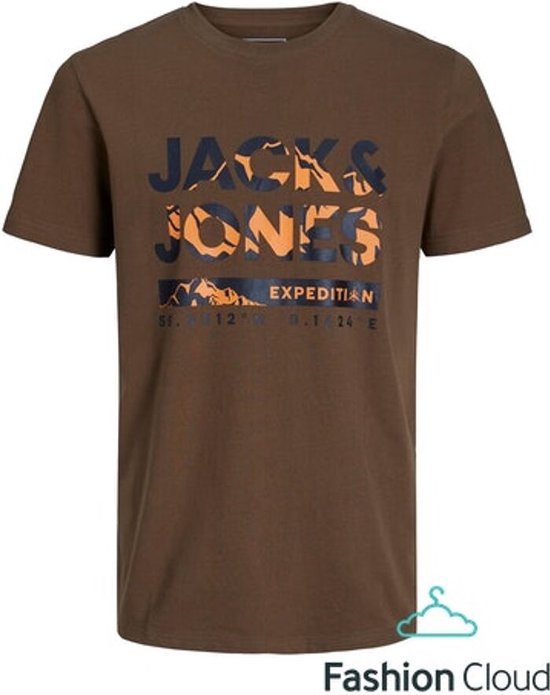 Jack & Jones Hunter Tee Ss Crew Neck Desert Palm BRUIN XL