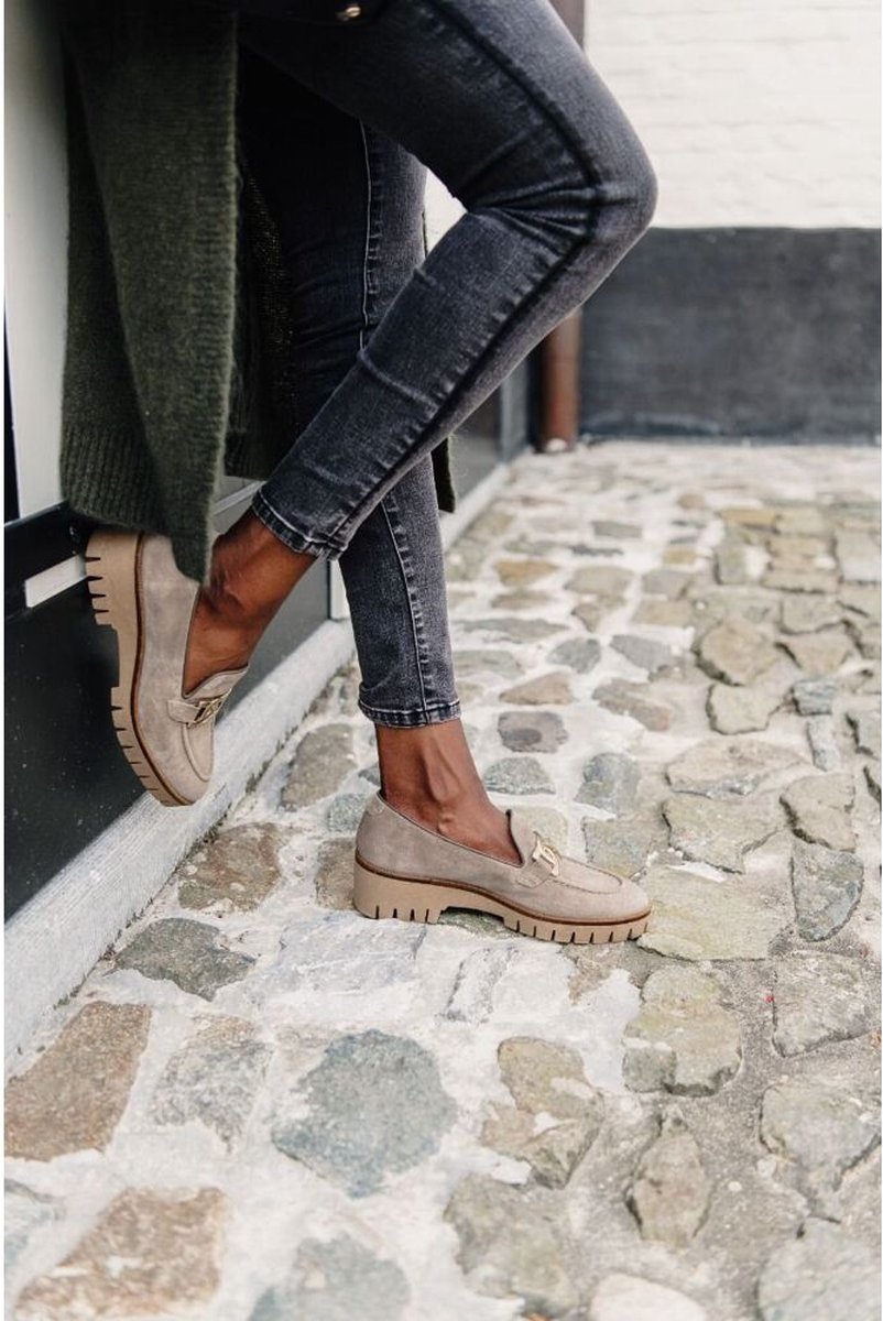 JHAY Dames Moccasin Taupe TAUPE 40