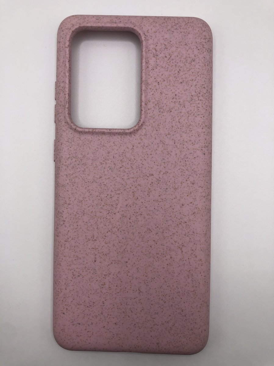 Biologisch Afbreekbaar Soft case hoesje - Duurzaam Afbreekbaar Milieuvriendelijk Back Cover - Geschikt voor Samsung Galaxy S20 Ultra - Roze