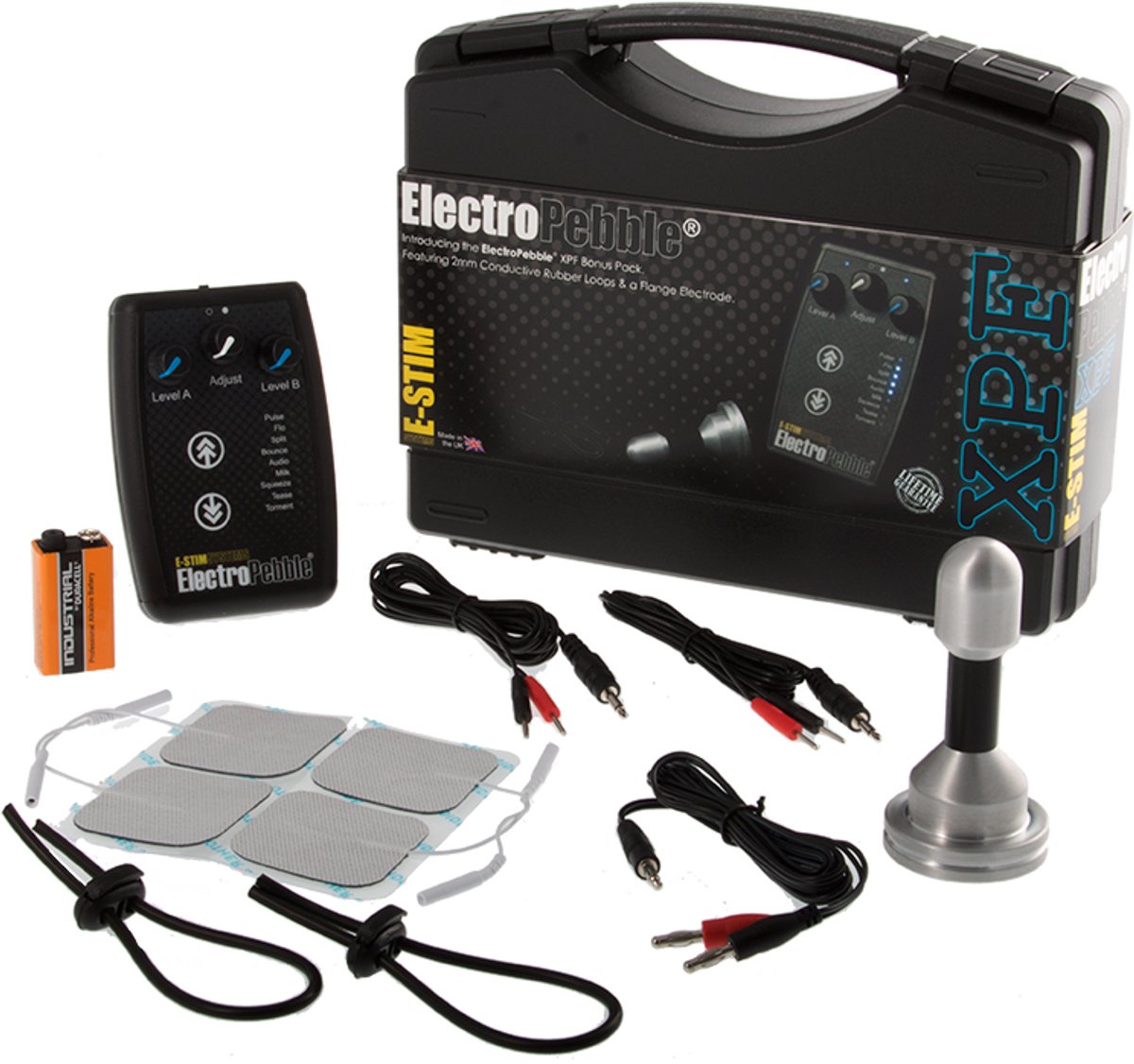 E-Stim - Electrosex Powerbox - ElectroPebble Voordeelverpakking – Complete E-Stim Pleasure Kit