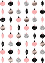 Stickervellen Kerst - 144 Pastelroze Kerst Stickers - Roze Kerstbal Stickers - Knutselstickers, Hobbystickers, Kaartenstickers, Goedkope Stickers - Stickers Kerstmis, Kerstkaarten Maken, Kerstkaart Decoratie - Pastelstickers - Knutselen met Stickers