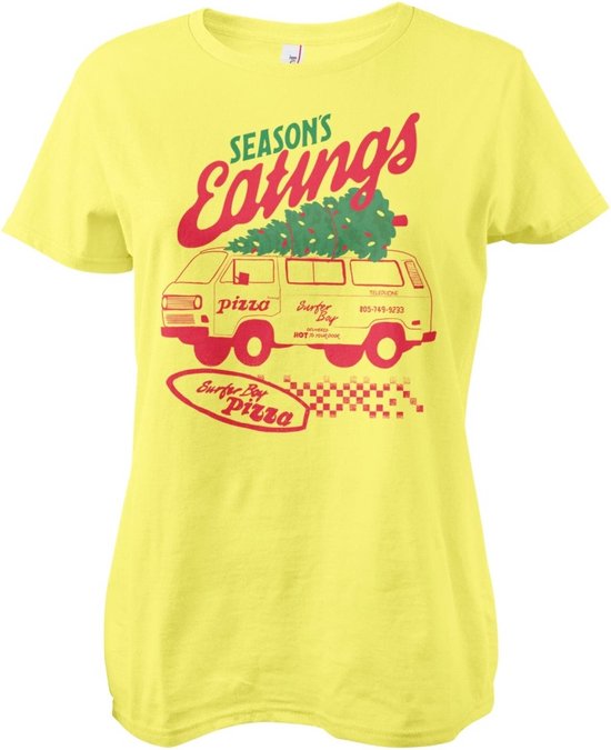 Stranger Things Dames Tshirt -S- Season's Eatings Geel