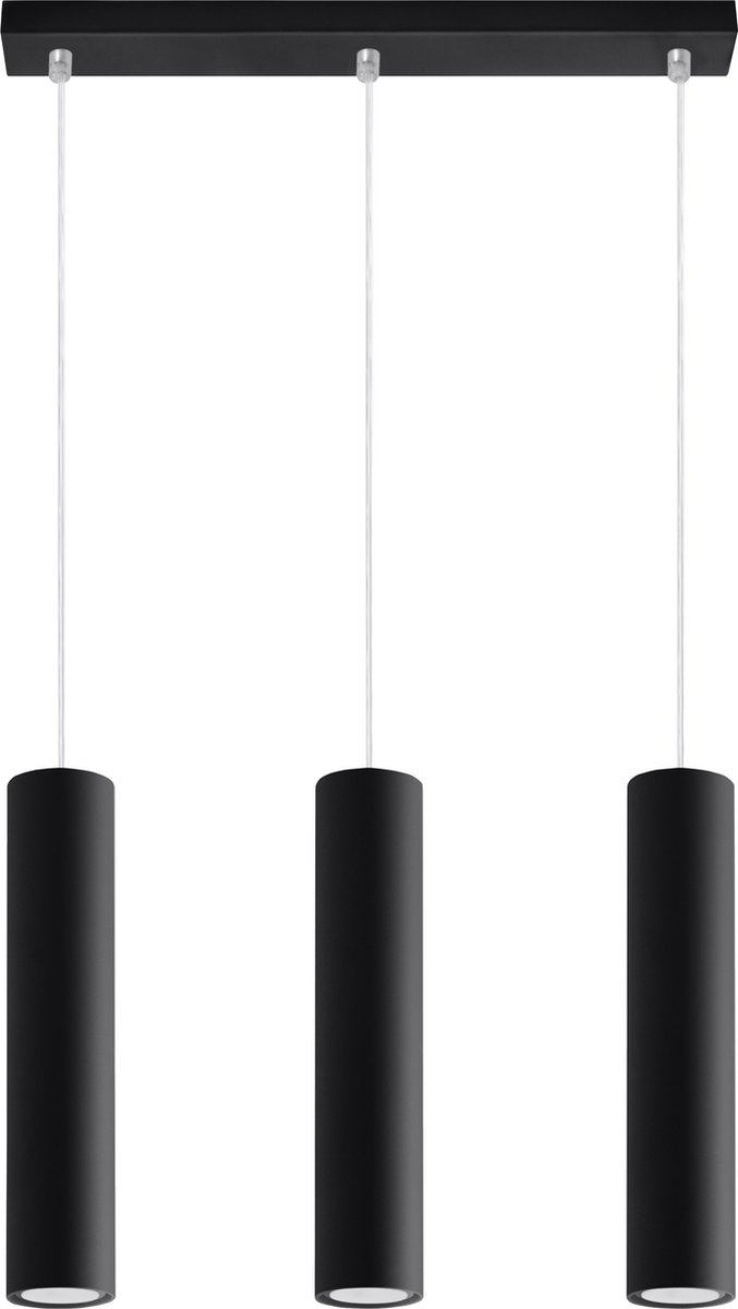 Light Your Home Crown Hanglamp - - Metaal - 3xGU10 - Woonkamer - Eetkamer - Black