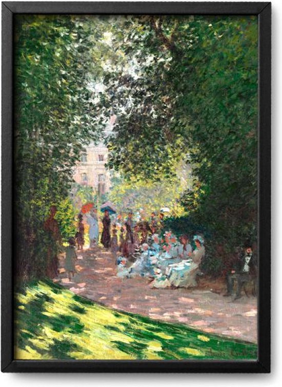 Poster Claude Monet - A4 - 21 x 30 cm - Inclusief lijst (Zwart Aluminium)
