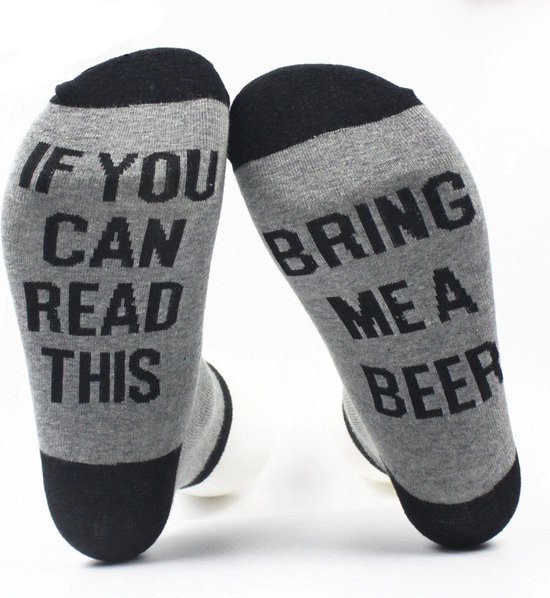 Chaussettes pour hommes - Chaussettes pour femmes - Unisexe - Apportez-moi de la bière - Cadeau de Noël - Cadeau de la Saint-Valentin - Chaussettes drôles