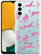 Hoesje geschikt voor Samsung Galaxy A13 5G Roze Cheeta's