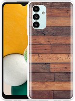 Hoesje geschikt voor Samsung Galaxy A13 5G Houten planken