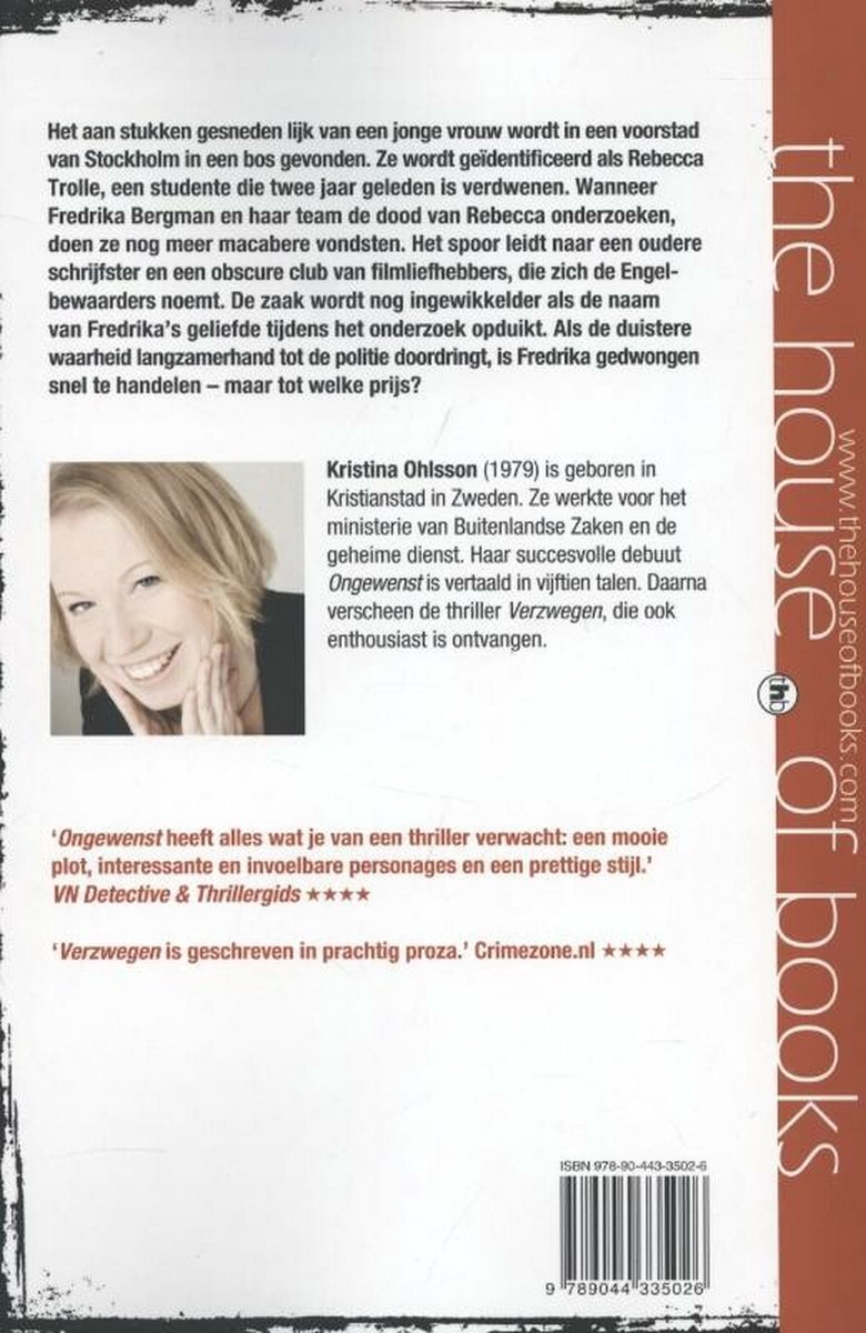 Engelbewaarders - back cover