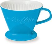 Creano porseleinen koffiefilter, filtermaat 4 (blauw) Verkrijgbaar in 6 kleuren