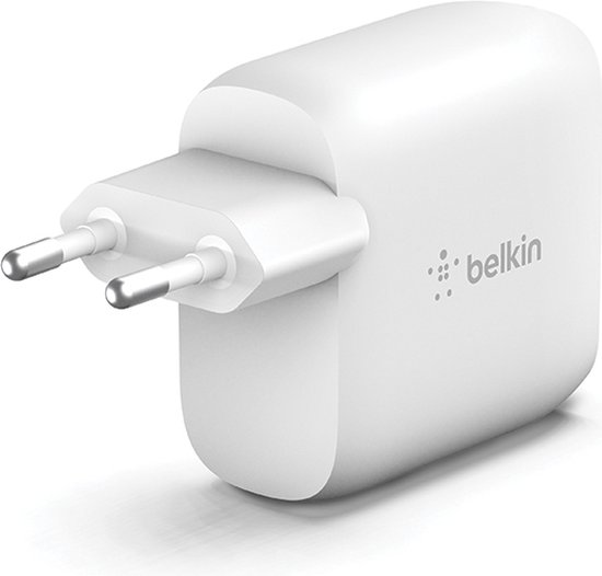 Belkin Boost Charge Universele 2-poorts snellader voor thuis - 24W - Wit |  bol.com