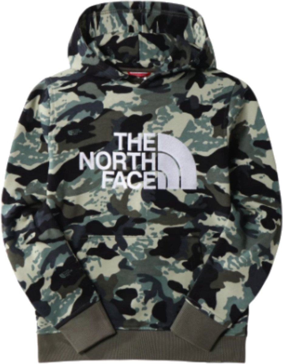 The North Face Drew Peak sweater jongens groen dessin