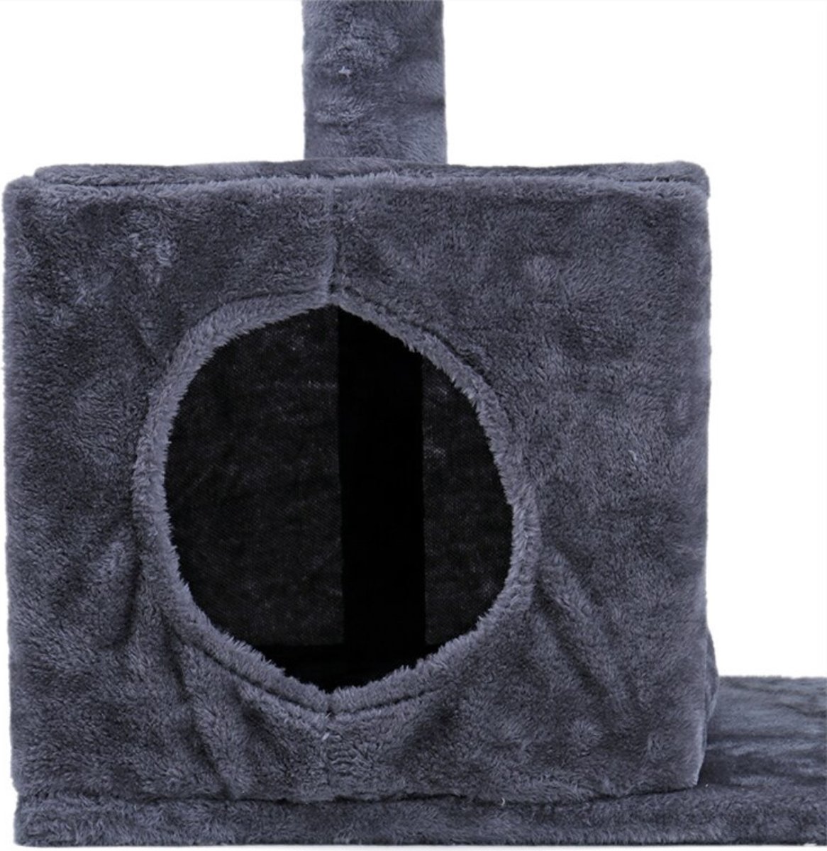 Kerbl Pet Huisdier Raamligbed voor katten, gevoerde rand en zachte pluche hoes, stabiele houten constructie, geschikt voor alle gangbare vensterbanken, 55 x 35 cm, beige