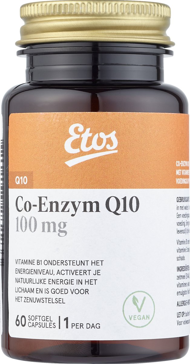 Etos Q10 - Vegan - 100mg - capsules - 60 stuks - Etos