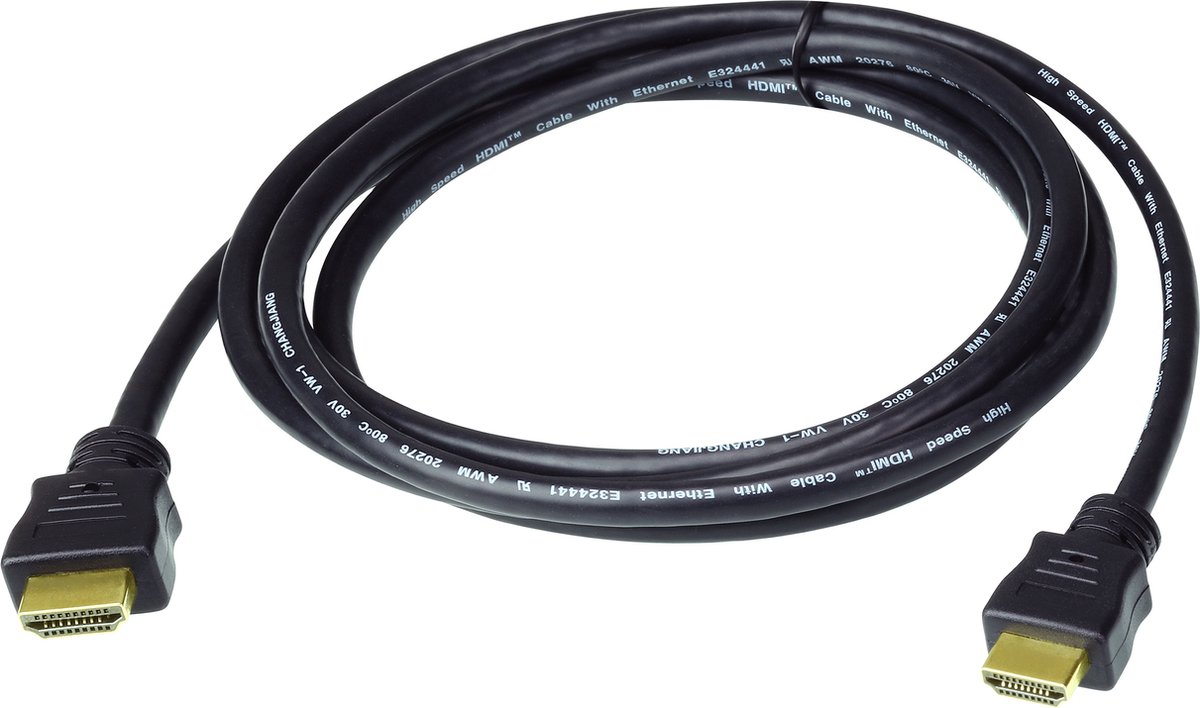 ATEN 2L-7D05H-1 HDMI-kabel HDMI Aansluitkabel HDMI-A-stekker 5.00 m Zwart 4K UHD, Afgeschermd