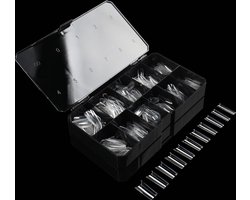 Exquis Soft Gel Kunstnagels – Nageltips Transparant Soft gel tips - 11 maten - 550 stuks