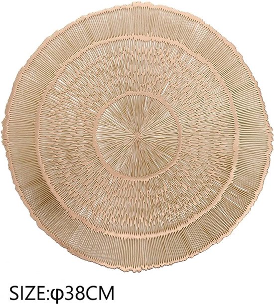 4 X Placemat Goud Pupil Feest / Kersttafel Chique Kerstversiering