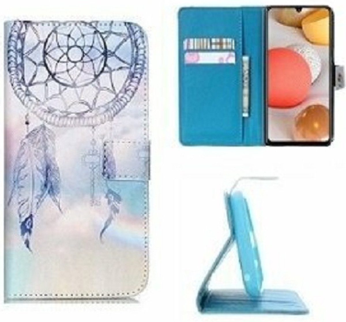 Samsung A42 Hoesje Met Pasjeshouder Bookcase Dromenvanger