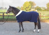 Harry's Horse Teddyfleece deken 1/2 hals navy - 155cm - Zweetdeken