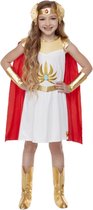Smiffy's - Strijder (Oudheid) Kostuum - Heldin She-Ra De Power Prinses Adora - Meisje - rood,wit / beige - Small - Carnavalskleding - Verkleedkleding