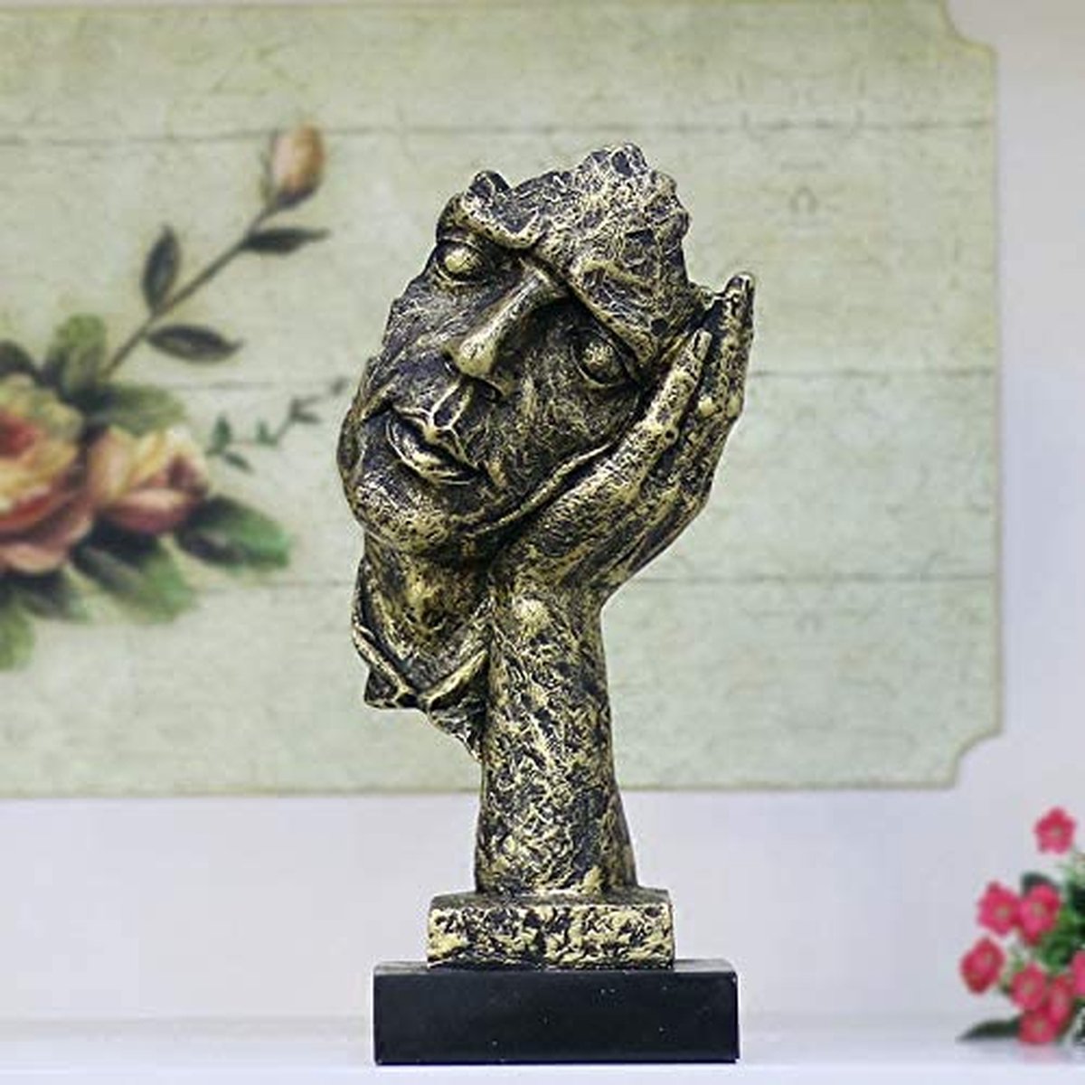 PIGPIGFLY Statue Grecque Antique En Résine – Décoration Élégante Bureau Ou Maison, 9 Cm, Couleur Blanc
