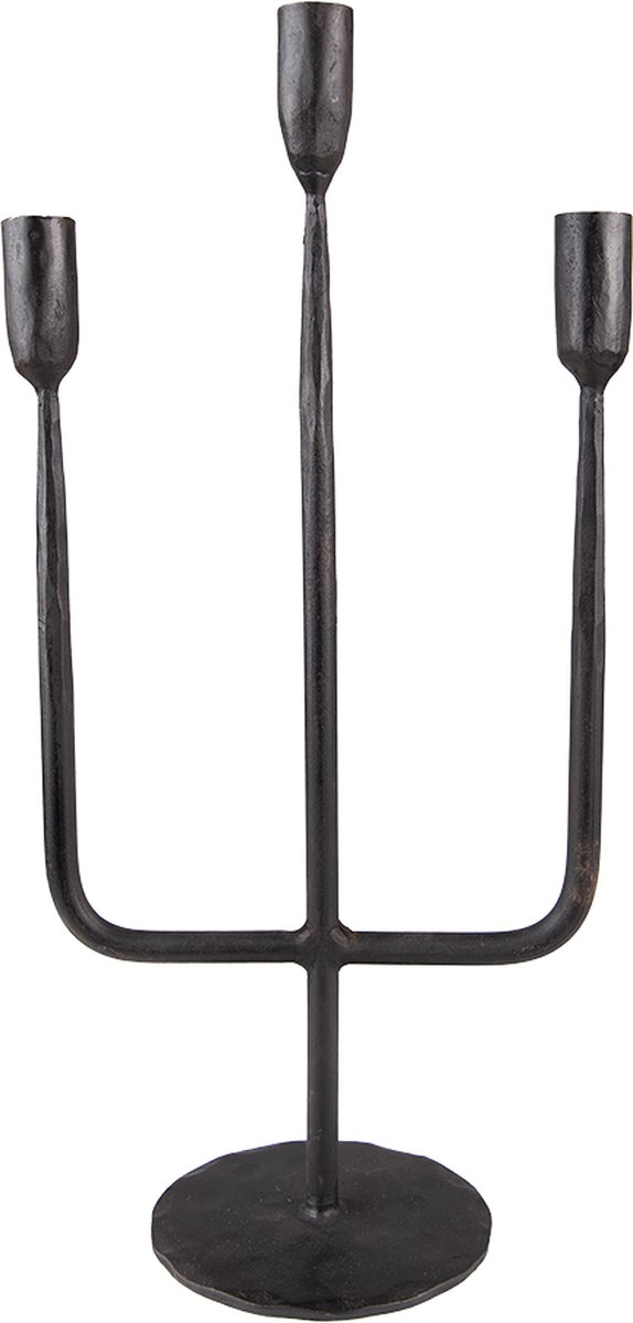 Kandelaar 43 cm Zwart IJzer