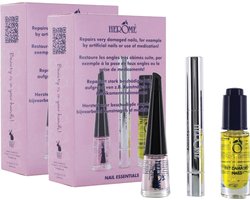 Herôme Herome 3 in 1 Manicure Nagelverzorging Set – 2-Pack - Nagelset voor Beschadigde Nagels – Nagelriemolie, Nagelriemcrème en Nagelverharder