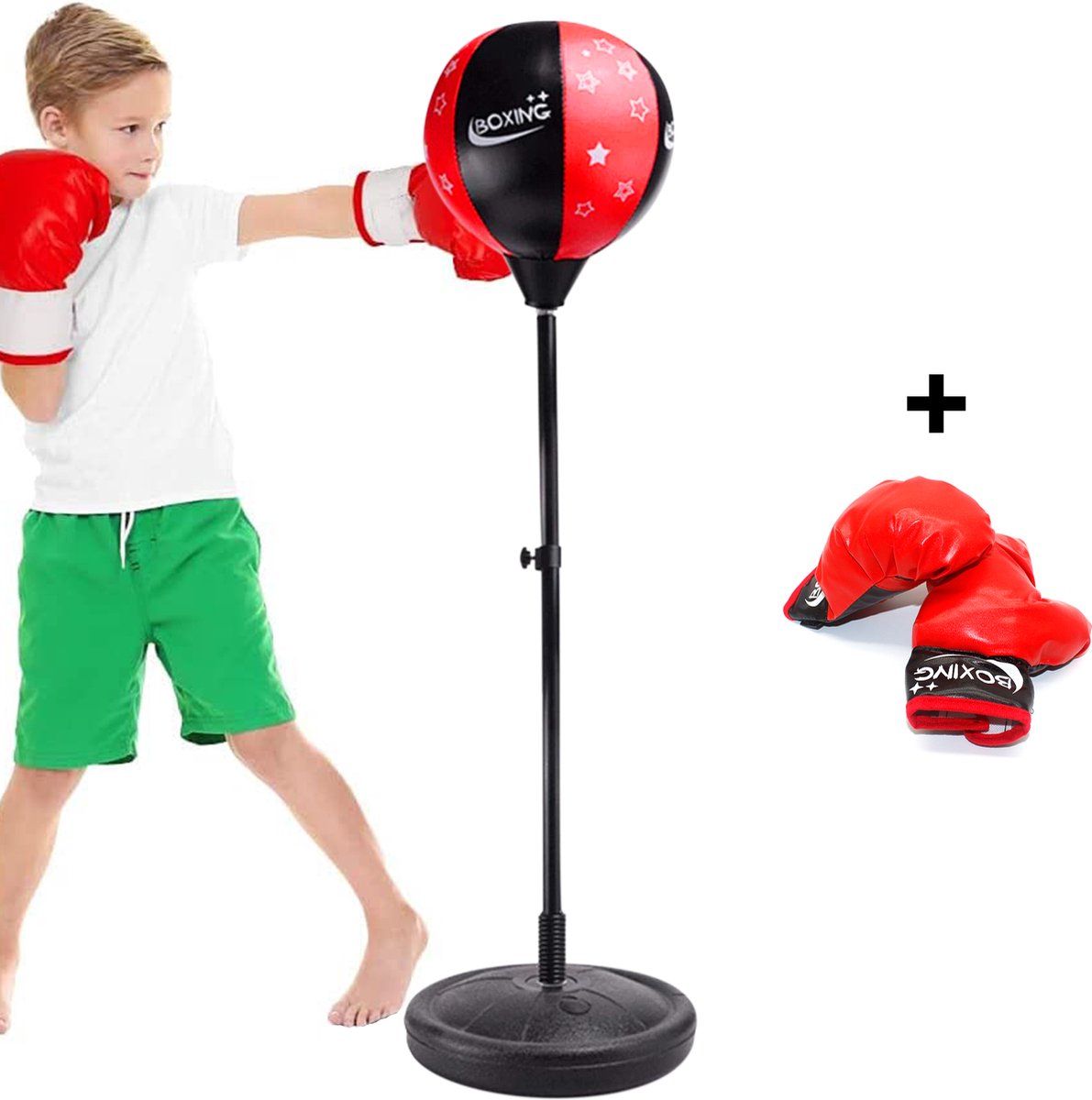 Jouets de sport pour adultes et enfants, ensemble de sport avec gants, sac  de boxe pour enfants