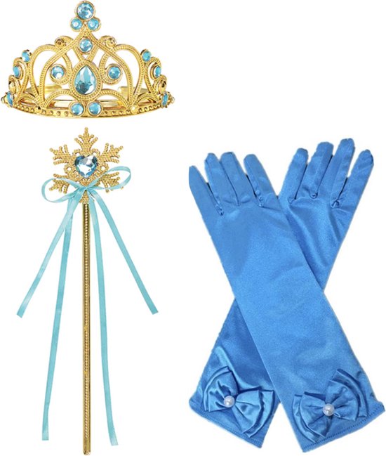 Zonder twijfel grote Oceaan repetitie Prinsessen Speelgoed - Prinses Kroon (Tiara) - Toverstaf - Prinsessen  Handschoenen -... | bol.com