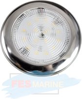 FES Marine LED plafondlamp-wandlamp RVS opbouw vlak