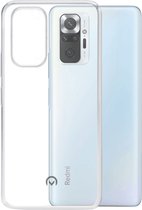 Mobilize Gelly Doorzichtig Telefoonhoesje geschikt voor Xiaomi Redmi Note 10 Pro Hoesje Flexibel TPU Backcover - Transparant