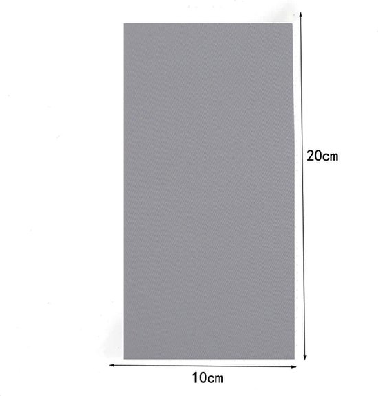 GEAR3000® kleding reparatie - patch - reparatiedoek - waterdicht - sticker - grijs