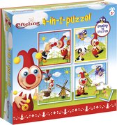 Jokie Efteling puzzel 4 in 1 educatief peuter speelgoed - kinderpuzzel 4x6x9x16 stukjes leren puzzelen, 3 jaar en ouder - Bambolino Toys