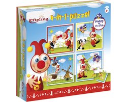 foto van Jokie Efteling puzzel 4 in 1 educatief peuter speelgoed - kinderpuzzel 4x6x9x16 stukjes leren puzzelen, 3 jaar en ouder - Bambolino Toys
